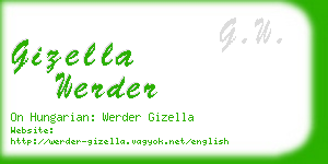 gizella werder business card